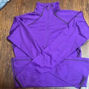Nike pro purple long sleeve athletic top